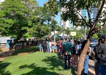 Campo-grandenses come&ccedil;am o dia na fila para levar mudas frut&iacute;feras para casa