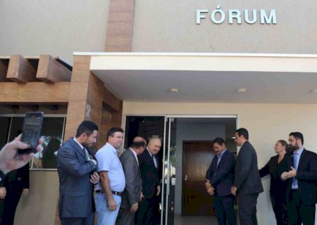 Nova instalação do Fórum de Angélica é inaugurada com novas salas