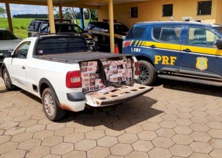 Polícia Rodoviária Federal apreende 25 mil maços de cigarros em Bataguassu