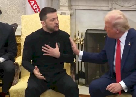 Em discurso no Congresso, Trump ameniza briga com Zelenski e cita Brasil como alvo de tarifas