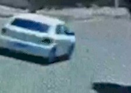 Três na moto e criança sem capacete: vídeo mostra acidente grave no Aero Rancho
