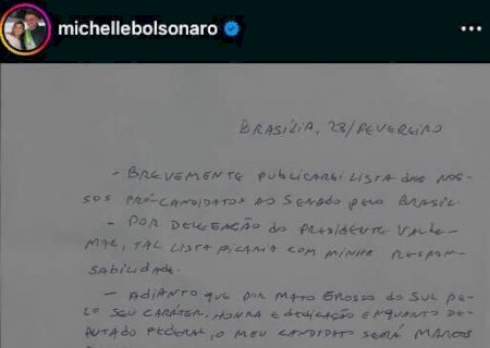 Por carta, Bolsonaro divulga apoio a Pollon para o Senado