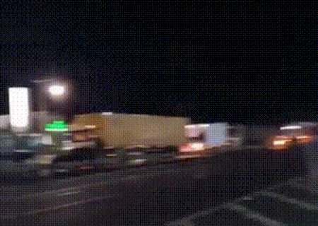 Carreta tomba e provoca congestionamento na BR-163