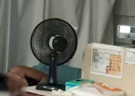 Com ar-condicionado quebrado, pacientes voltam a sofrer com calor no HR