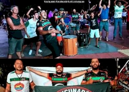 Torcida lota pra&ccedil;a, acompanha em tel&atilde;o e celebra classifica&ccedil;&atilde;o do Bataguassu