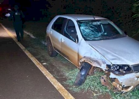 Acidente entre moto e carro mata mulher na MS-379