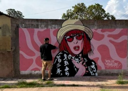 De Jo&atilde;o Carreiro a Rita Lee, grafiteiro espalha cores e m&uacute;sica pelos bairros
