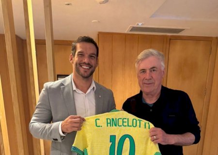 Presidente da CBF afirma que Ancelotti convocará seleção para Copa com contrato renovado