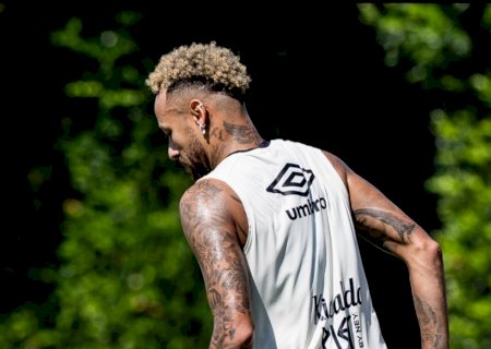 Treino do Santos: Neymar, Gabigol e mais três reforçam o time contra o San Lorenzo