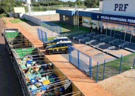 Motorista &eacute; preso com carga recorde de maconha na BR-163 em Dourados
