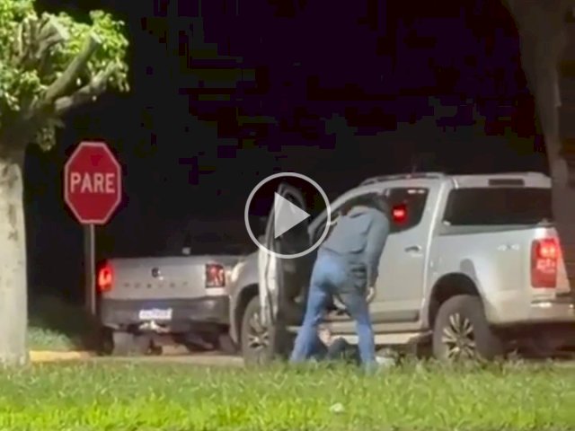 Briga entre motoristas trava tr&acirc;nsito em trevo da BR-163