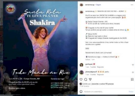 &Ocirc;nibus para show de Shakira n&atilde;o sai e frustra grupo de Campo Grande
