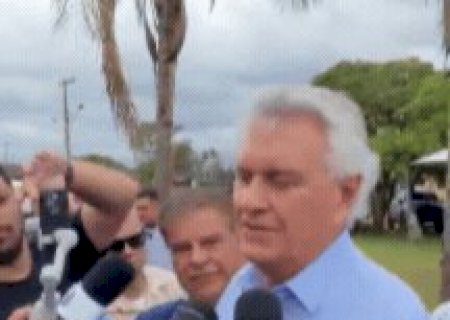 Em Dourados, Caiado acena ao agro e diz que foco ser&aacute; &ldquo;derrotar o PT e Lula&rdquo;