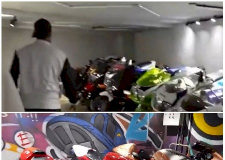 Neymar abre mansão com coleção de motos e brinquedoteca gigante