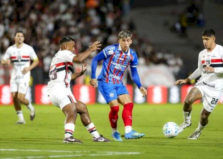 S&atilde;o Paulo sofre gol aos 51 do 2&ordm; tempo e cede empate ao Bahia