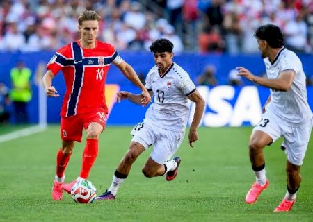 Haaland marca duas vezes em vit&oacute;ria da Noruega sobre o Iraque