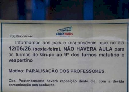Escolas municipais amanhecem fechadas em dia de paralisa&ccedil;&atilde;o de professores