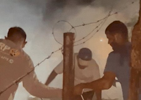 "Todo mundo se ajudou", diz morador ap&oacute;s susto de inc&ecirc;ndio em comunidade