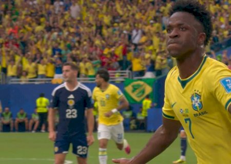 Vini Jr. rouba bola e faz o segundo, mas arbitragem anula gol