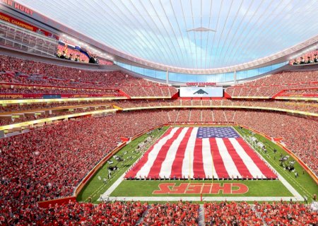 Novo estádio dos Chiefs vai custar R$ 15 bilhões e mudar de estado; veja projeto