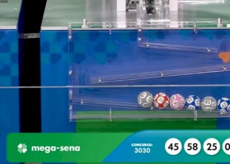 Veja os n&uacute;meros sorteados no concurso 3.030 da Mega-Sena