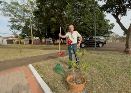 Wilson tem 83 anos e a miss&atilde;o que ningu&eacute;m lhe deu: cuidar da pra&ccedil;a