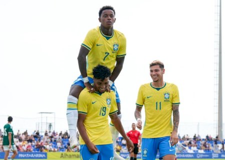 Seleção sub-20 goleia o México por 4 a 0 em último amistoso na Data Fifa