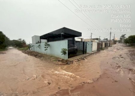 Chuvas e alagamentos levam Coxim a decretar situa&ccedil;&atilde;o de emerg&ecirc;ncia