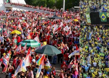Em Brasília, atos por Lula e Flávio ficam a 2 km de distância